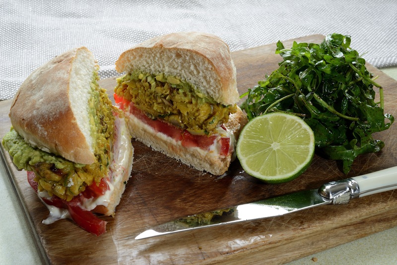 Mushroom &amp; Chickpea Burgers - Sam Stern