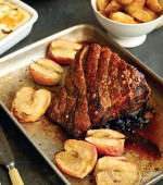 Simple Roast Pork and Baked Apples