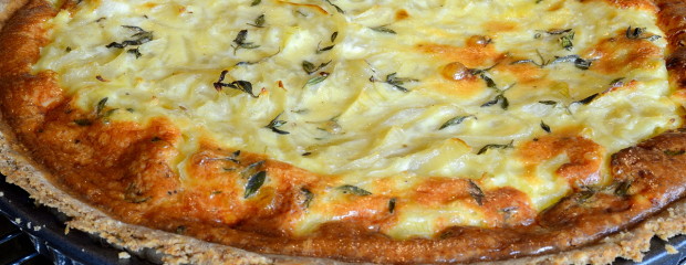 Onion, Thyme and Sour Cream Tart