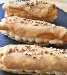 Maple&Pecan Glazed Eclairs