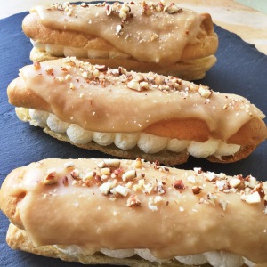 Maple&Pecan Glazed Eclairs