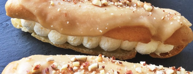 Maple&Pecan Glazed Eclairs