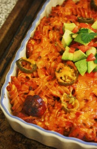 Mexican Sausage Pasta Bake