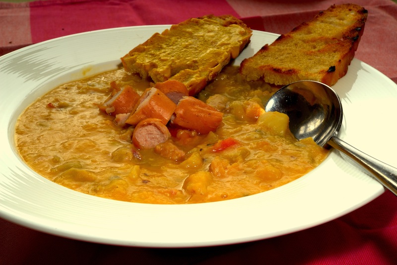 "Snert" Dutch split pea and gammon soup Sam Stern