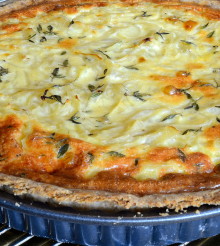Onion, Thyme and Sour Cream Tart